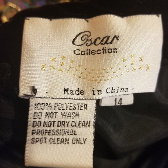 Black Velvet Evening Wedding Formal Prom Knee Length Dress Size 14 - Picture 4 of 7